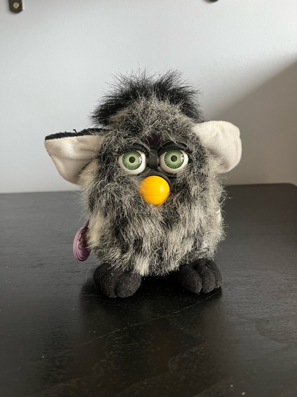Rare Vintage 1999 Furby Mink with Green Eyes! Series 7! WORKS!